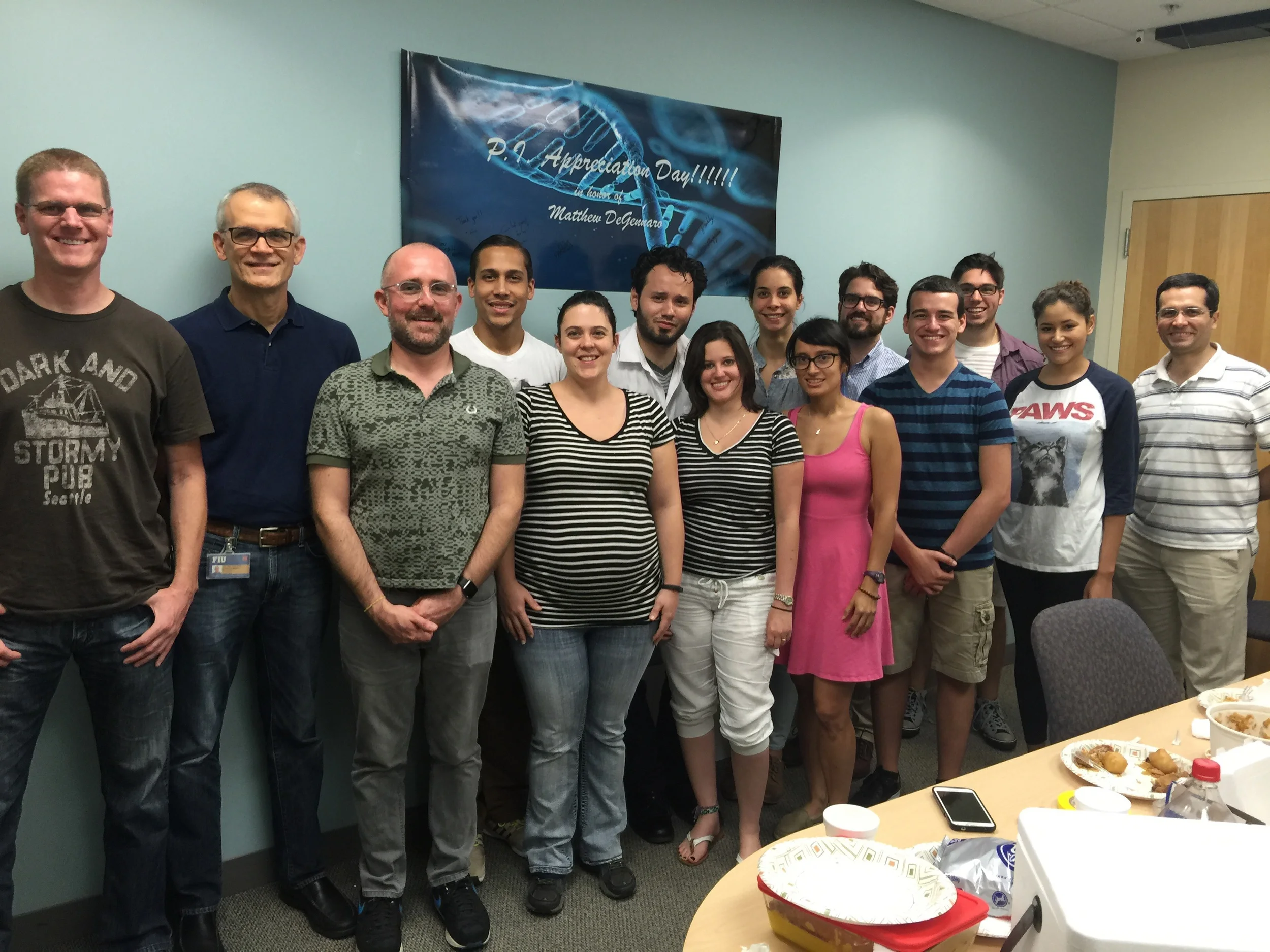 The DeGennaro Lab along with Jamie Theobald, Michael Perez, Liz Cooperman, Erasmo Perera, and Maria Areiza 