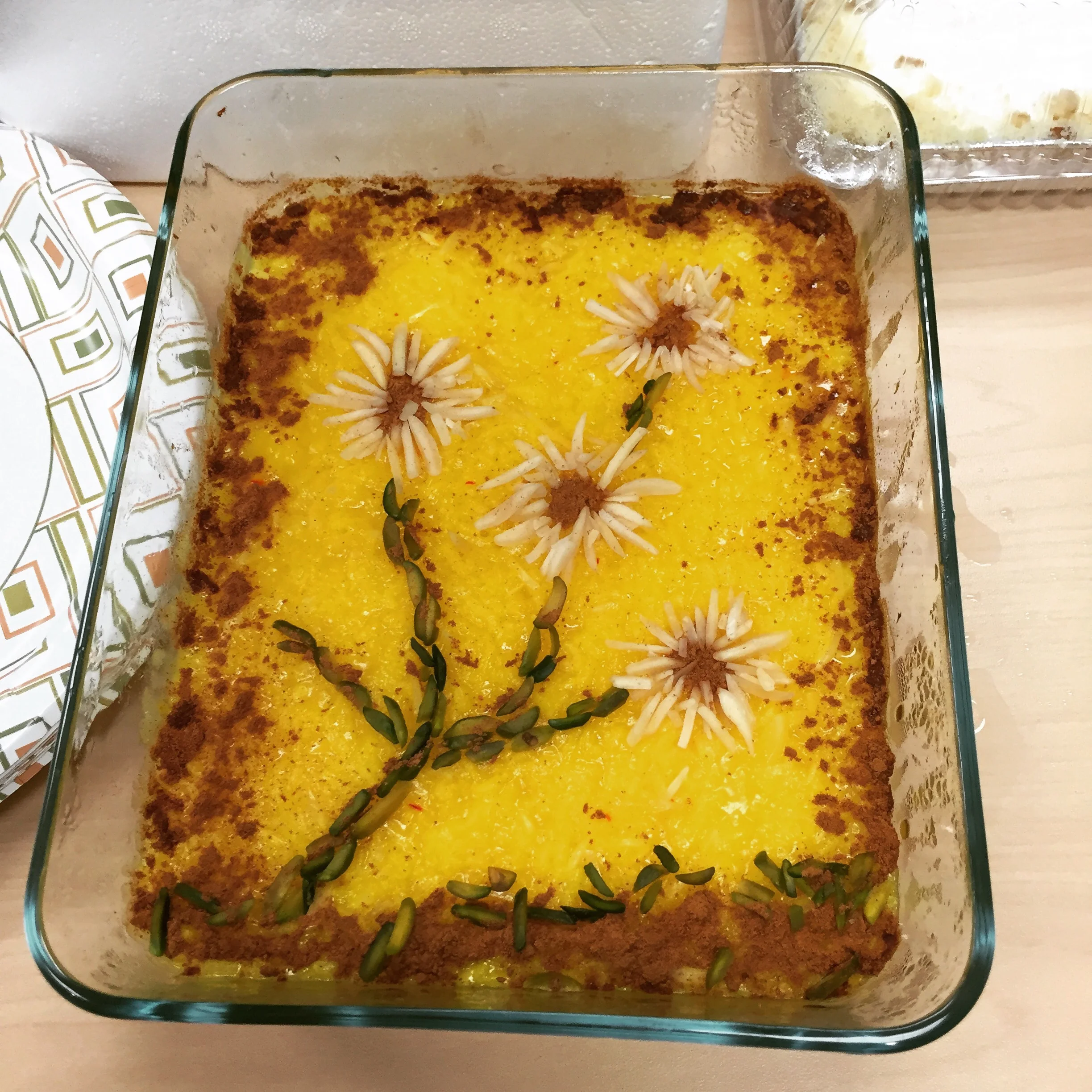 A wonderful dessert made by Babak and his wife Leila