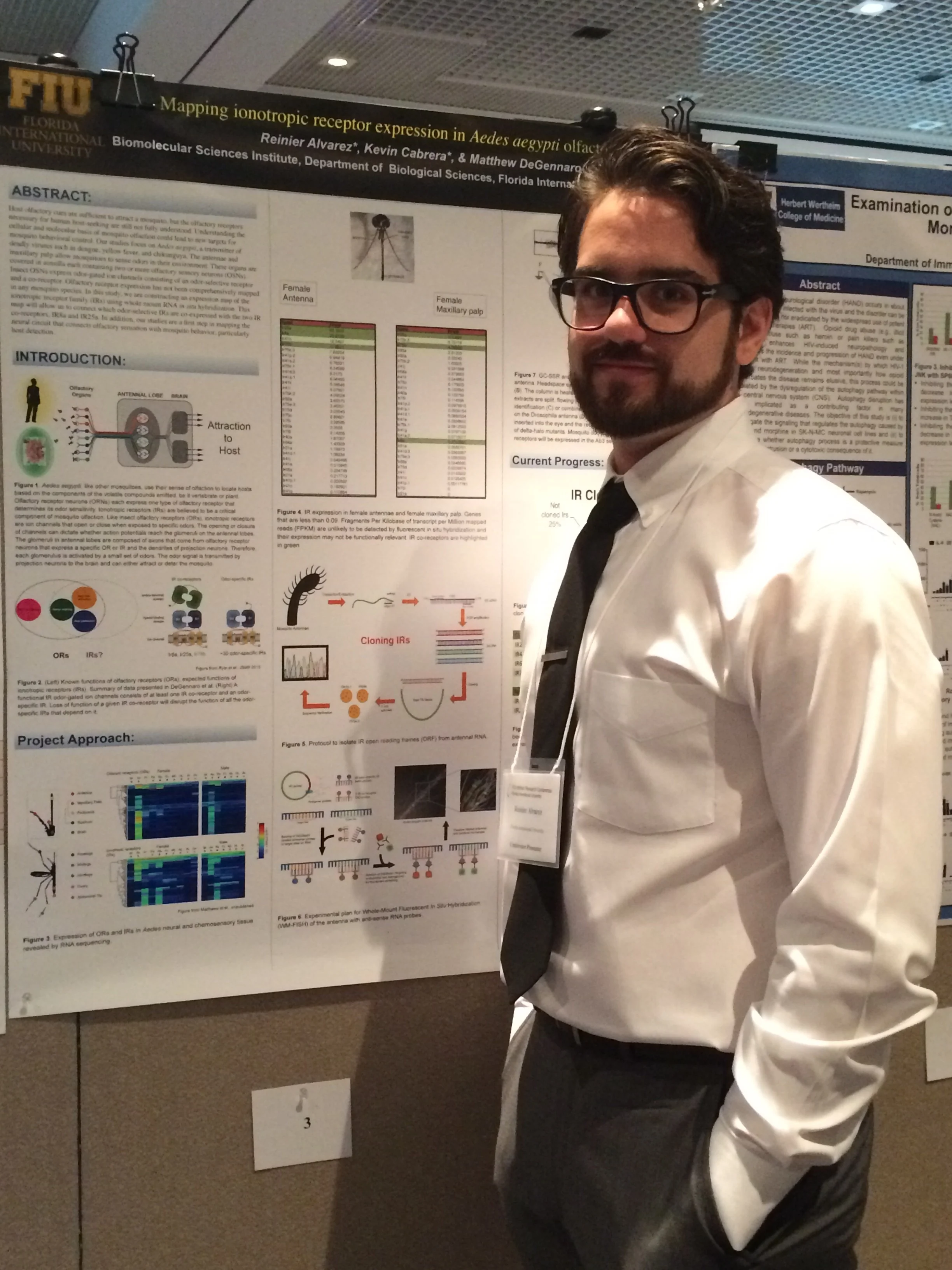 Reinier with his poster