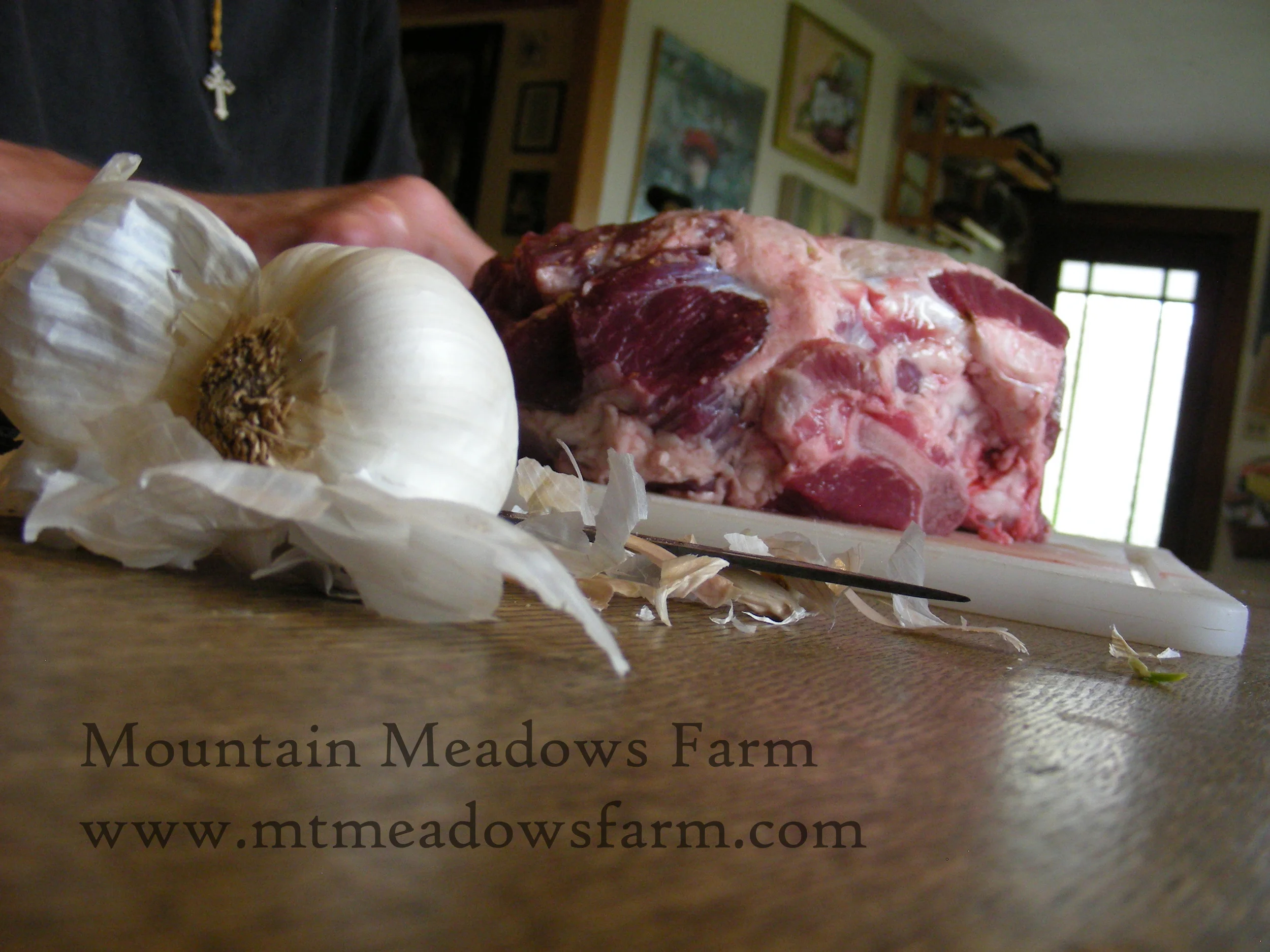 Prep the garlic before you start so that you don't cross-contaminate!