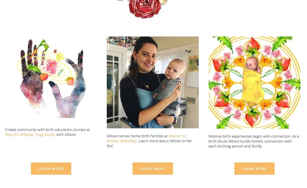 Hierloom Birth Website