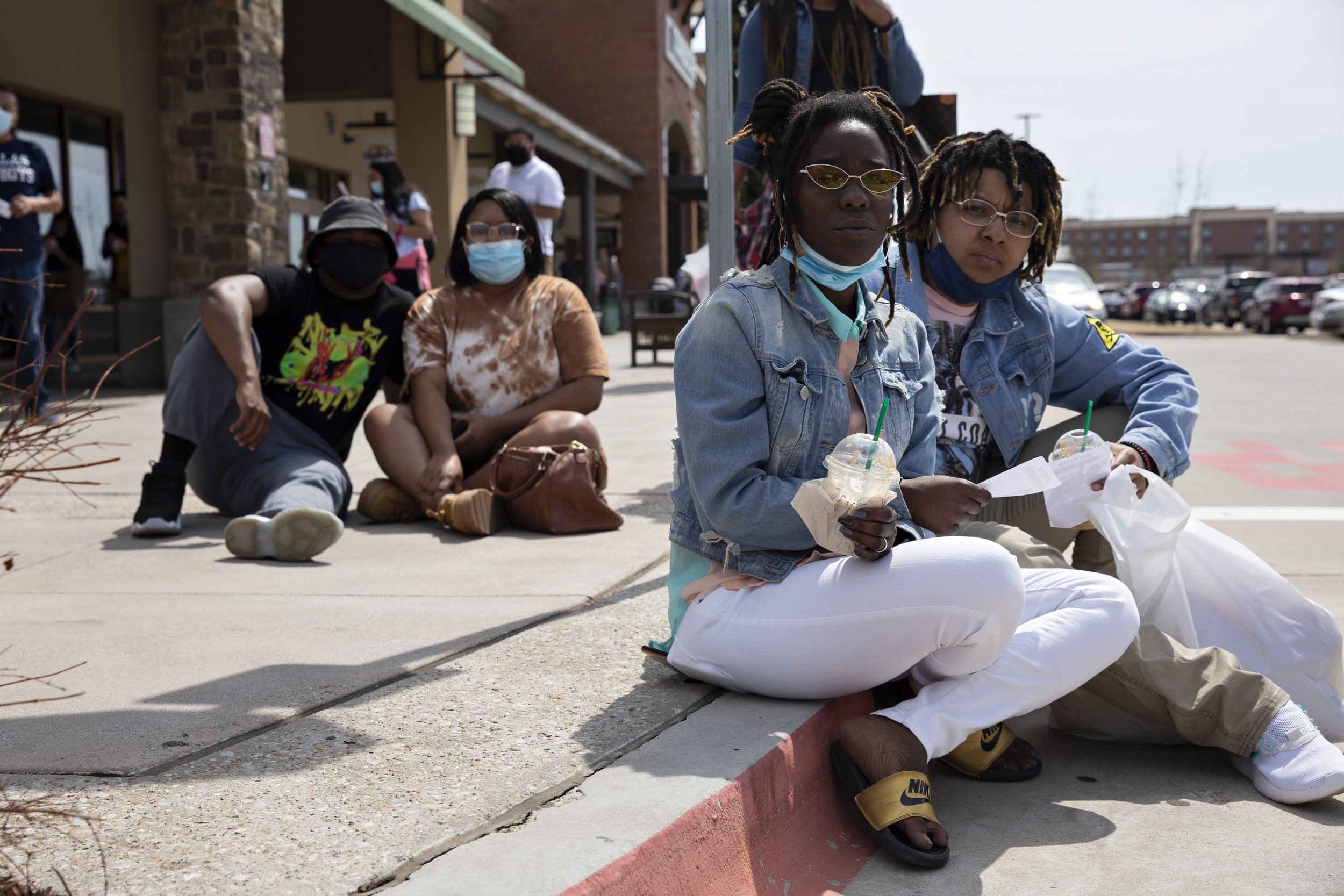  Cracelyn Crittle and Jazmyn Jackson were shopping at the Allen Outlets when they came across the march for Marvin Scott III. Crittle expressed grief with the Scotts and with the lack of local knowledge on the matter, saying “We literally just walked