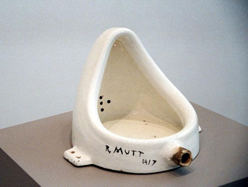 I am not particularly fed by Duchamp's Fountain . I like my art with a little more skill and less urine stains.