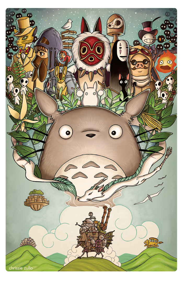 A tribute to Hayao Miyazaki by Chrissie Zullo