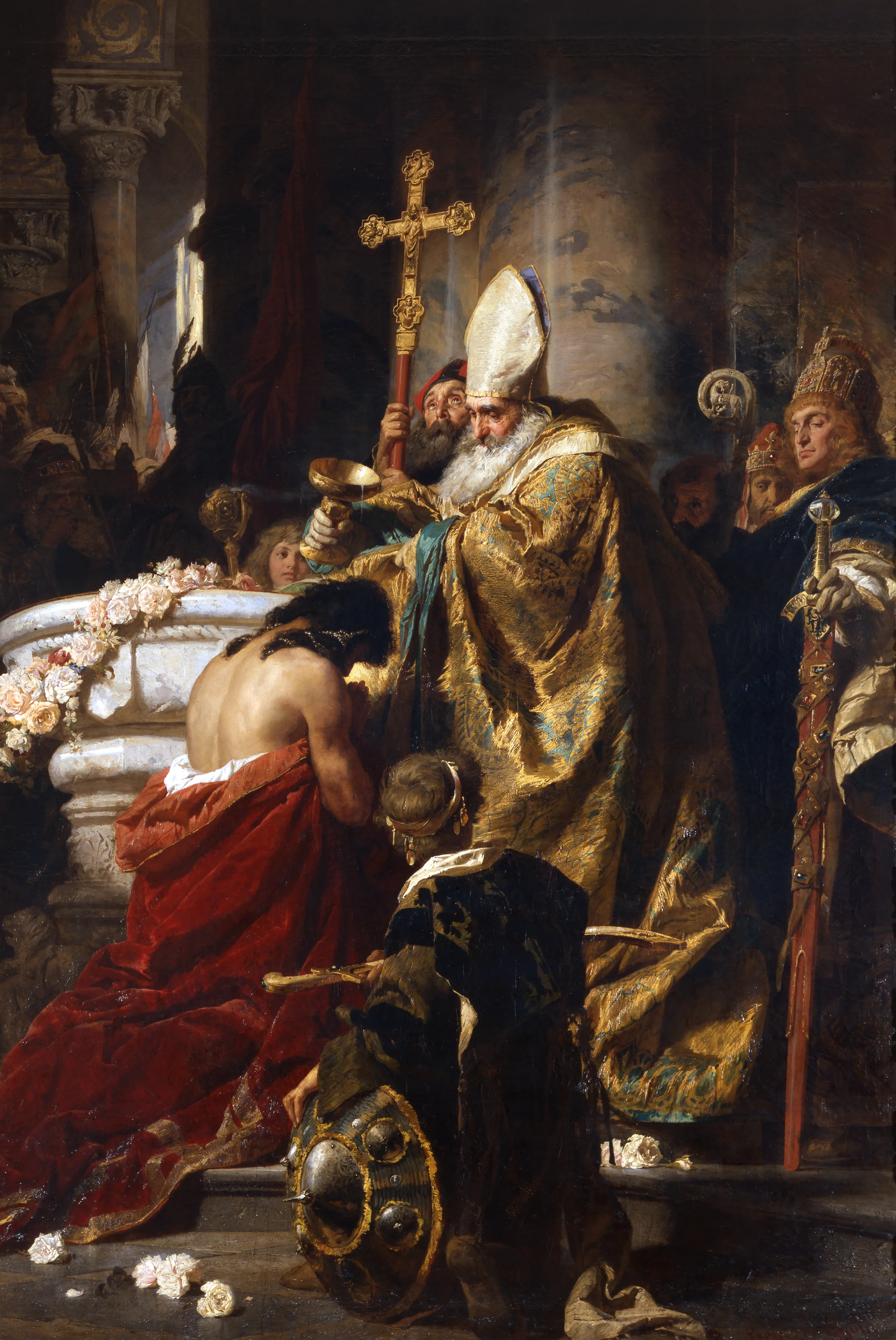 Gyula Benczúr - Baptism of Vajk