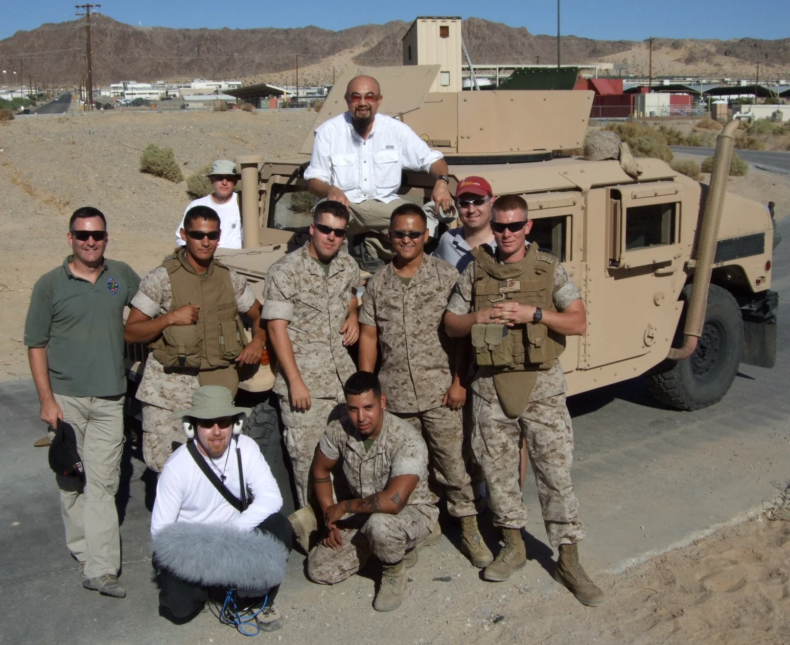 Humvee with a not so manly horn...