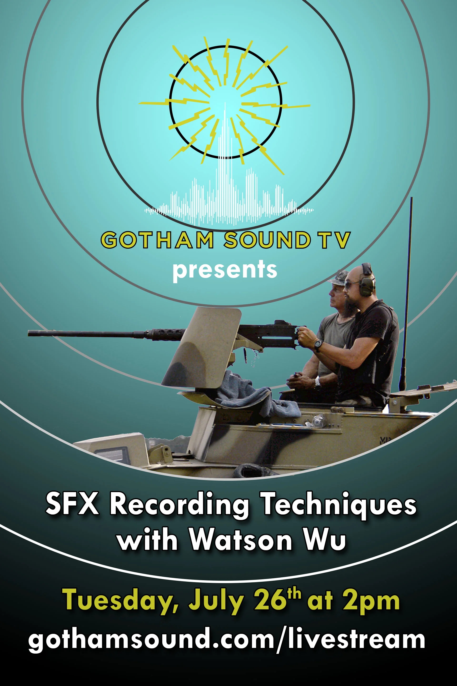 In case you missed it, here's the pre-recorded livestream I was featured in. Special thanks to GothamSound.com.