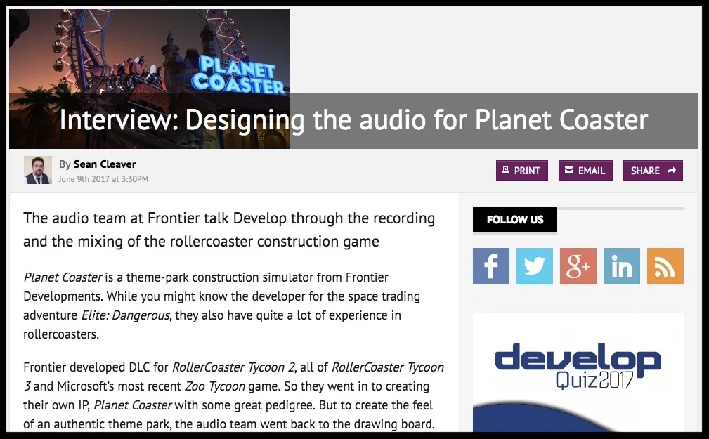 Read the interview article HERE.