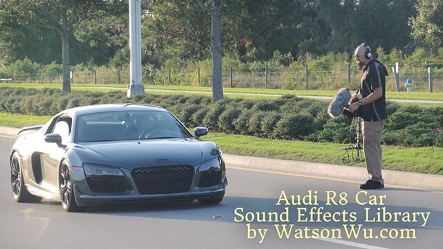 My Audi R8 car sound effects library. This special edition beast is FAST!! 🏎🔊👍🏻
.
Demo, file names &amp; details in Vehicle store page @ WatsonWu.com
.
Special thanks to Evan!!
.
.
#audir8 #audi #soundeffects #soundeffectslibrary #audir8sound #au