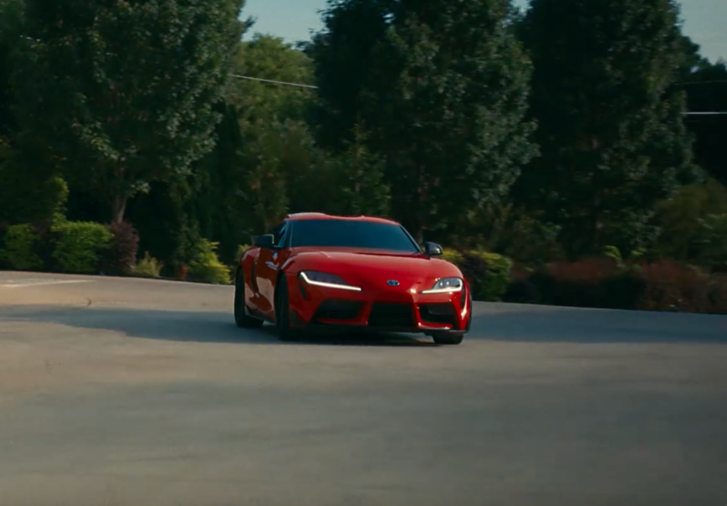 Toyota Supra sports car commercial I worked on