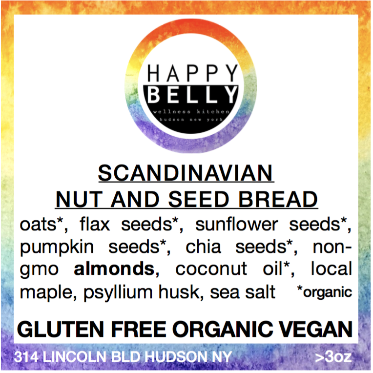 scandinavian nut and seed bread — happy belly