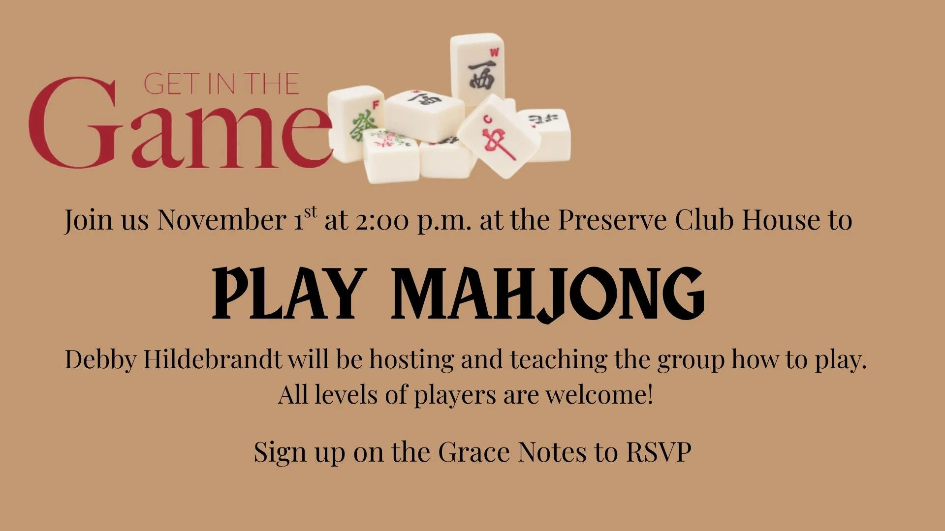 Mahjong Game Day