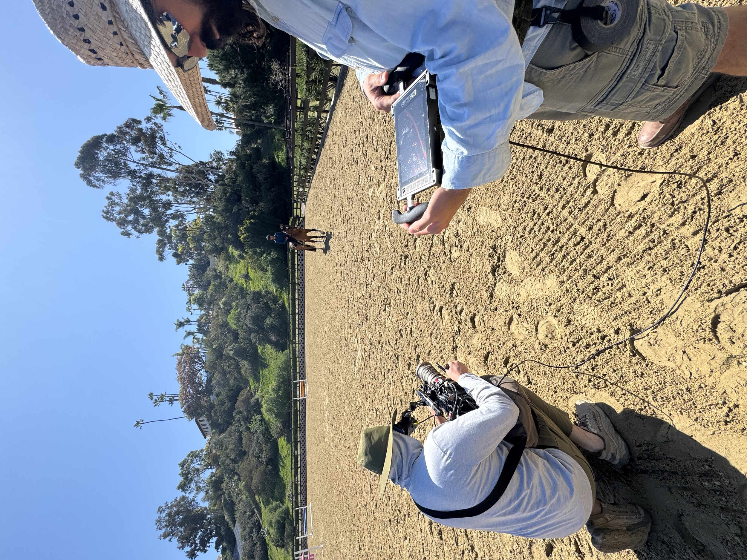 On the ranch in San Diego with Olympic champion Karl Cook 
