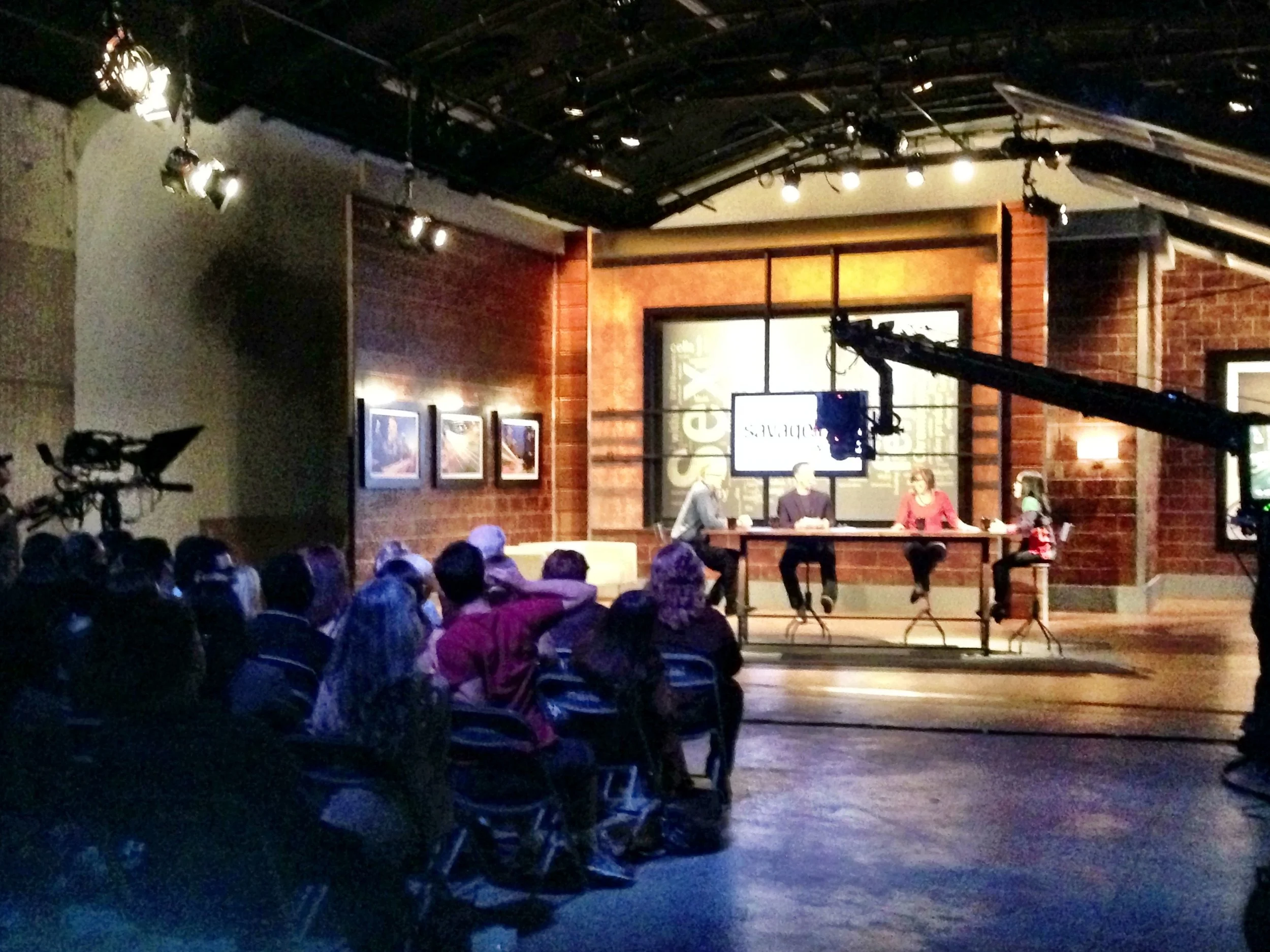 "Savage Love" HBO pilot taping with host Dan Savage and guest Ali Wong; executive produced with Bill Maher