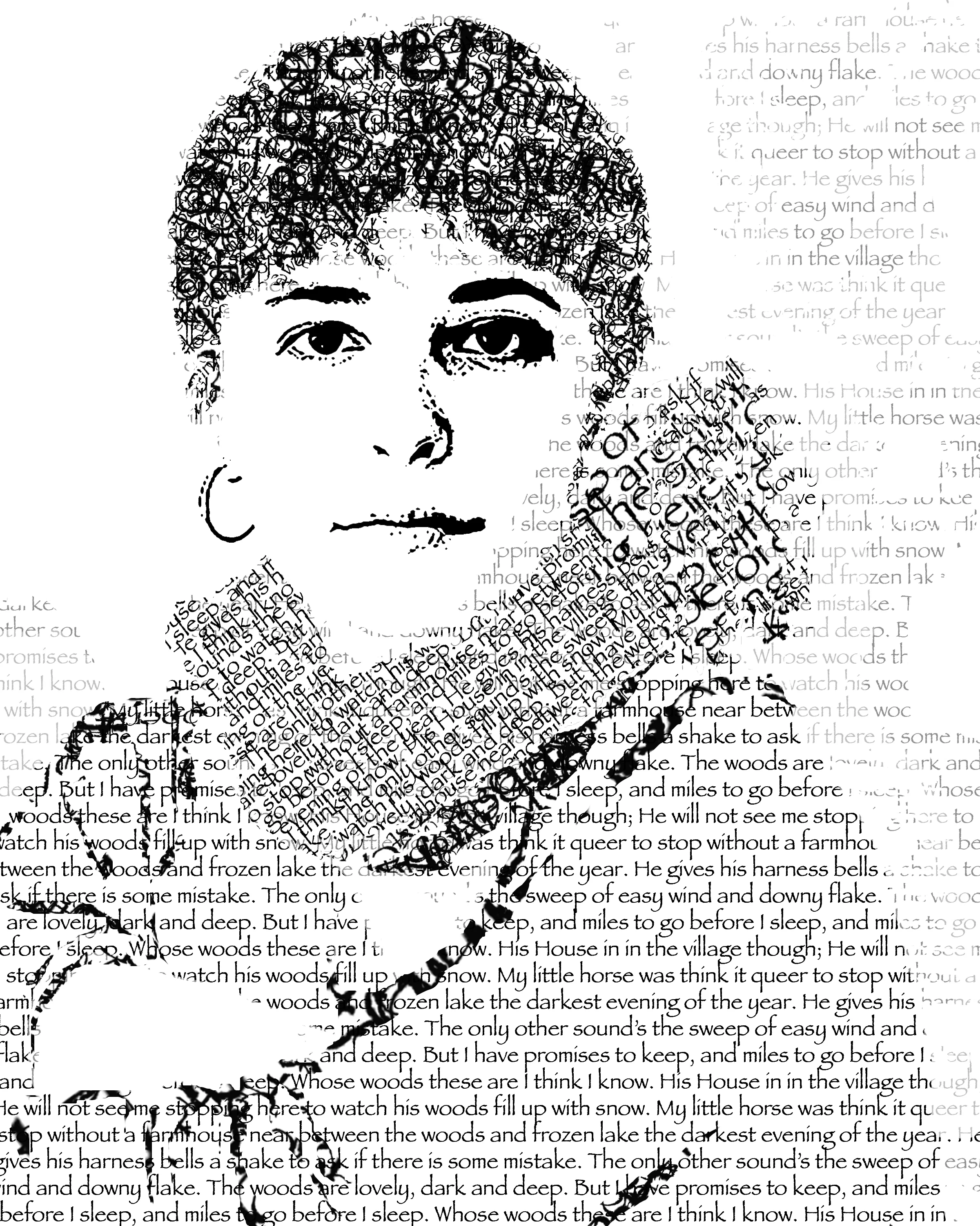 Robert Frost Inspired Typograhpy