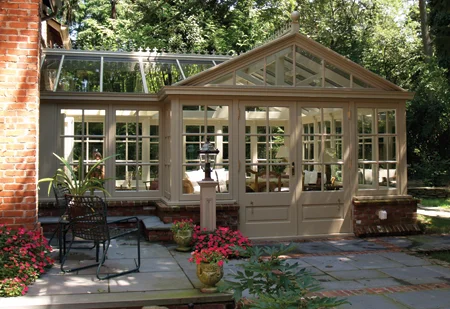 Hard wood conservatory in Huntington Bay, NY