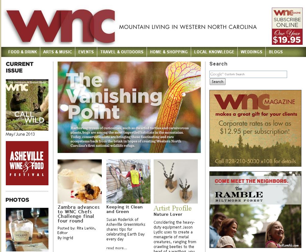 WNC Magazine: The Vanishing Point