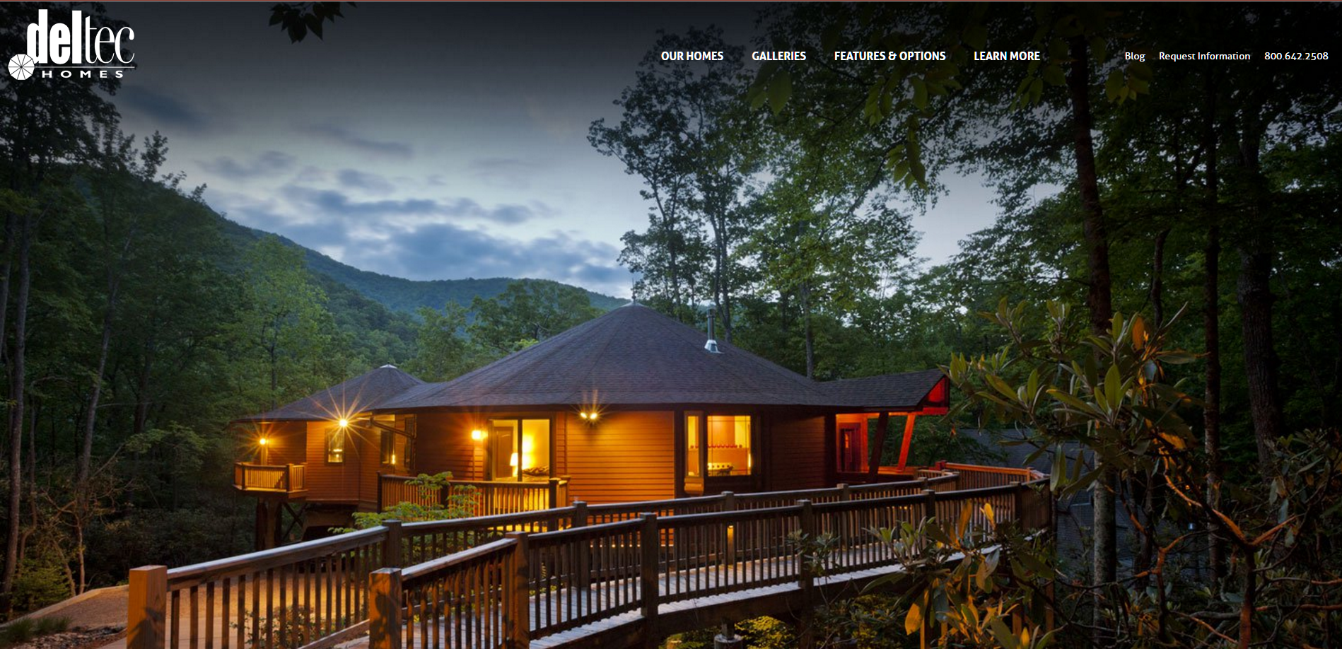 Deltec Homes homepage