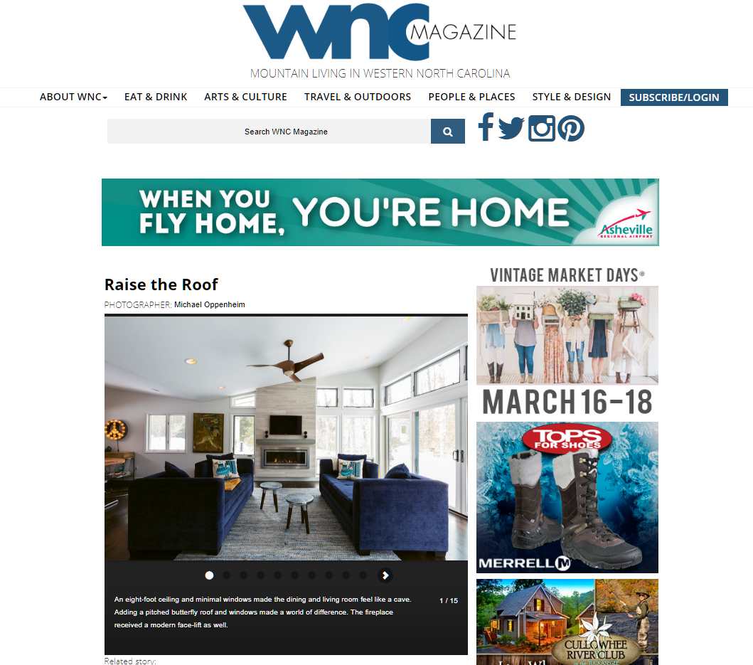 WNC Magazine "Raise the Roof" 01