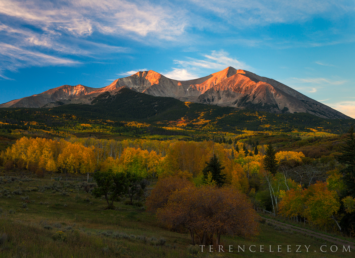Mount Sopris at sunrise.