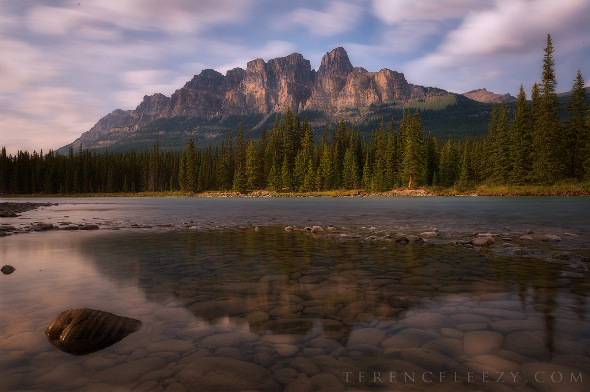 24mm f/16 30s iso100. Castle Mountain, Banff, Canada.
