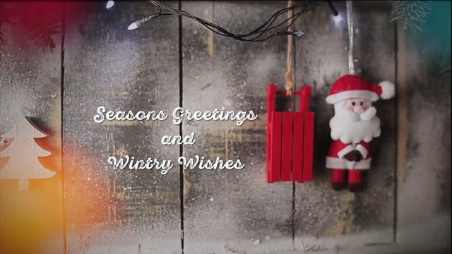 Season's Greetings video card from Tahoe Real Estate Photography