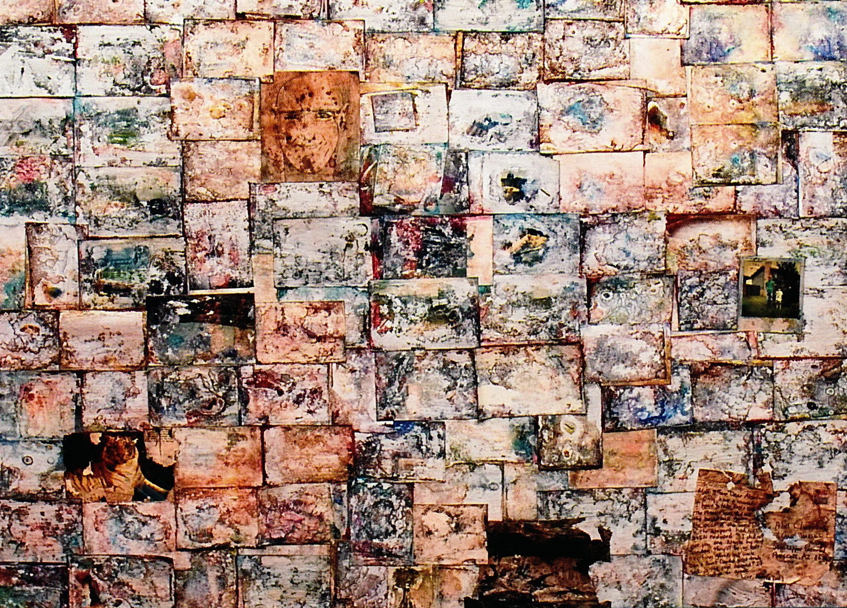 4ft photo collage piece on wood