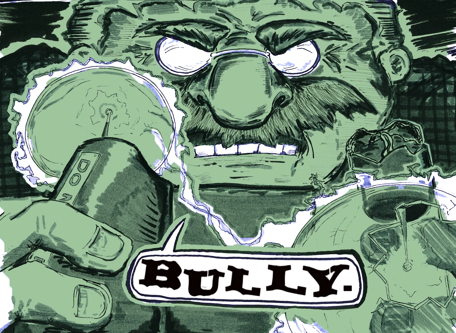 TEEDY comic-book art