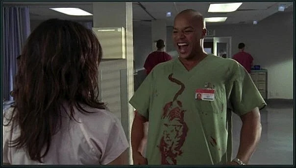 NBC's "Scrubs" - blood tiger painting