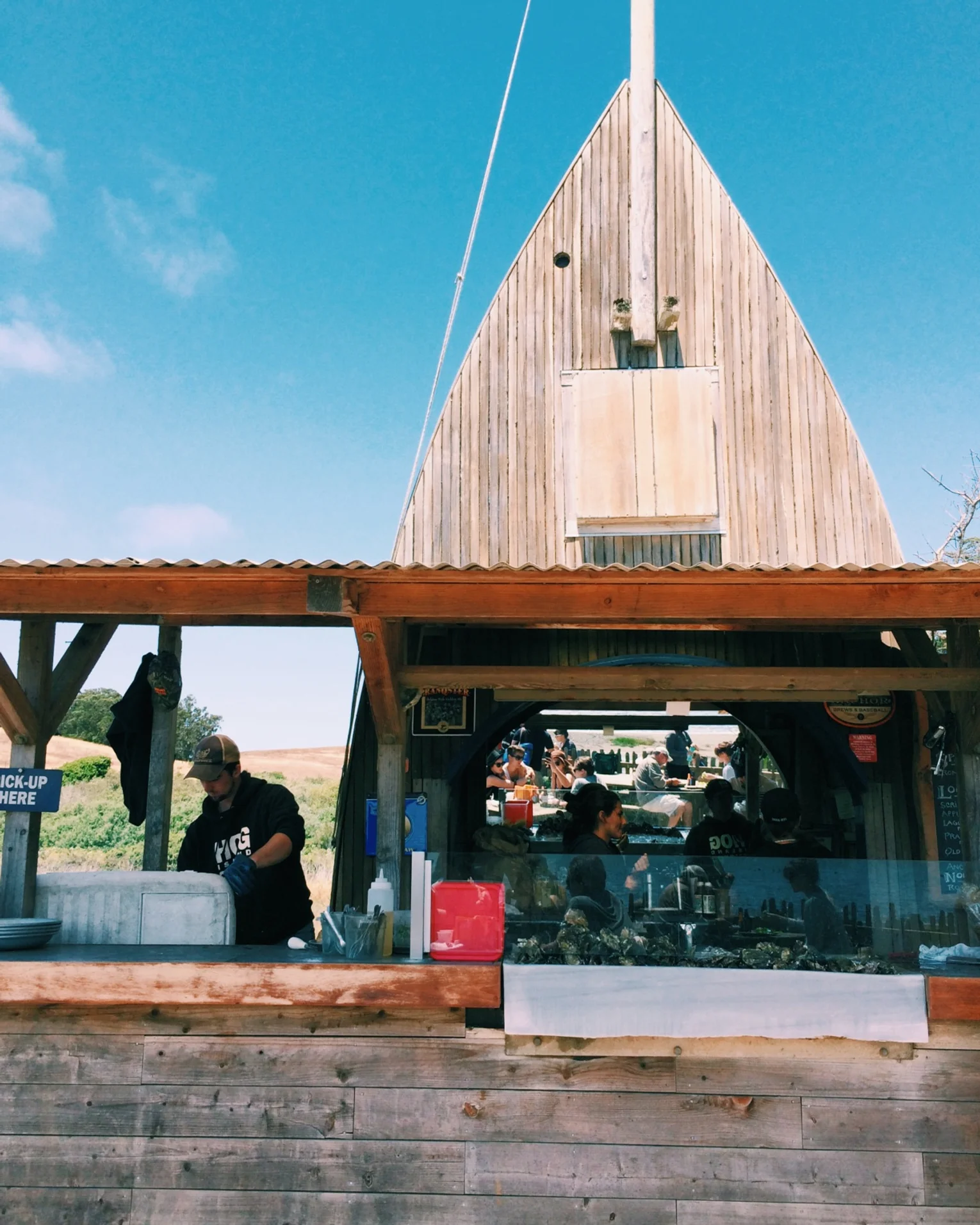 Second stop was to visit friends at Hog Island Oyster Company right off HWY 1