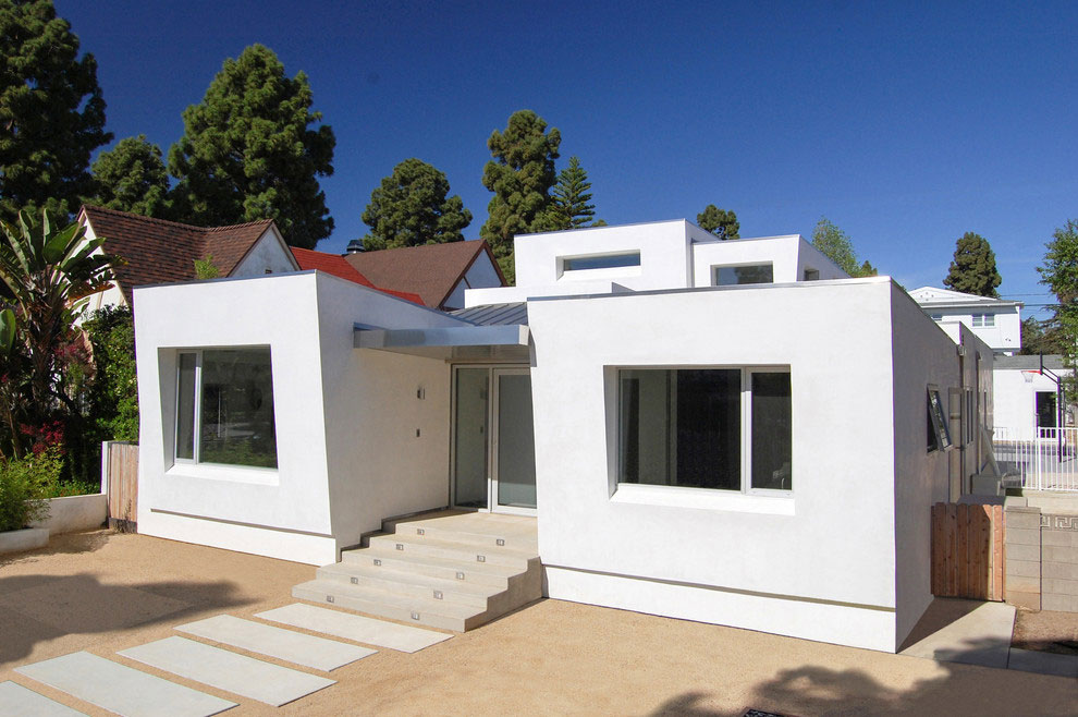  Santa Monica Contemporary Home Remodel-Addition Front Elevation