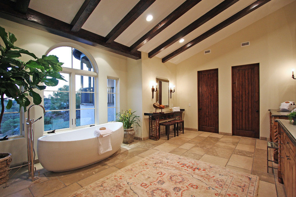 Pacific Palisades Spanish Residence Master Bathroom