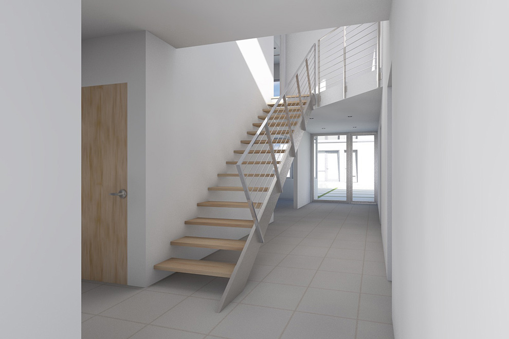  Santa Monica Contemporary Home Remodel-Addition Stairs