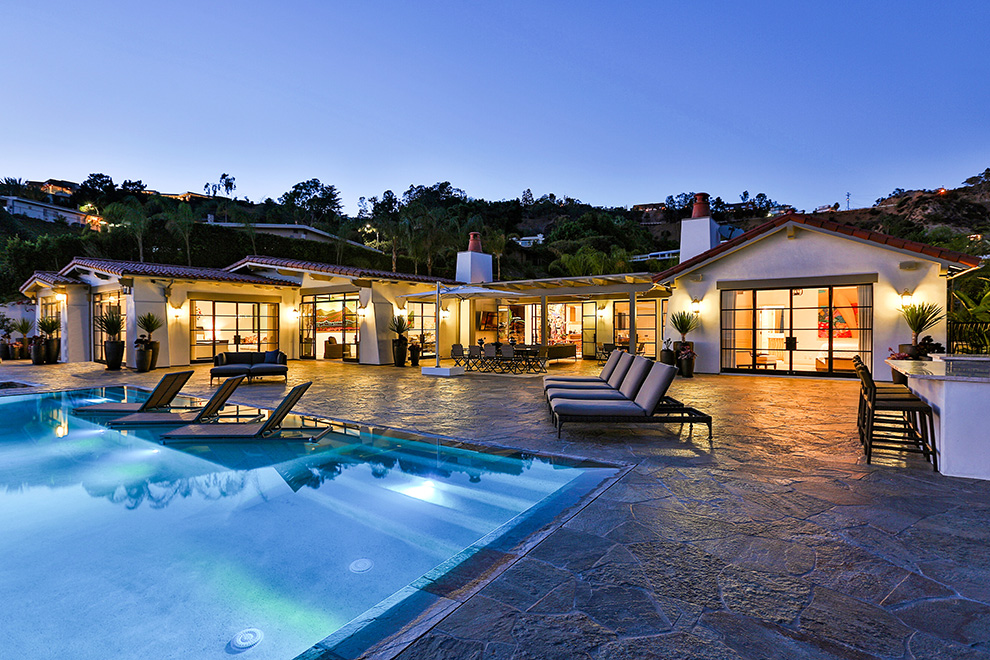 Hollywood Hills Spanish Home Remodel/Addition Patio & Pool