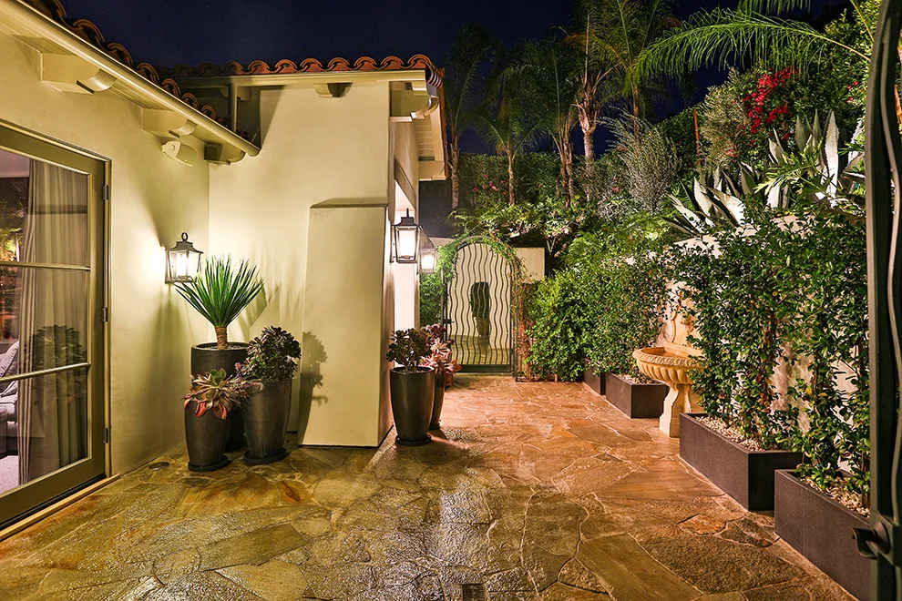 Hollywood Hills Spanish Home Remodel/Addition Entry Court