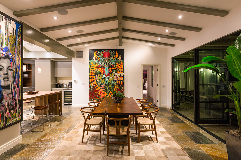 Hollywood Hills Hacienda Home Remodel/Addition Dining Room