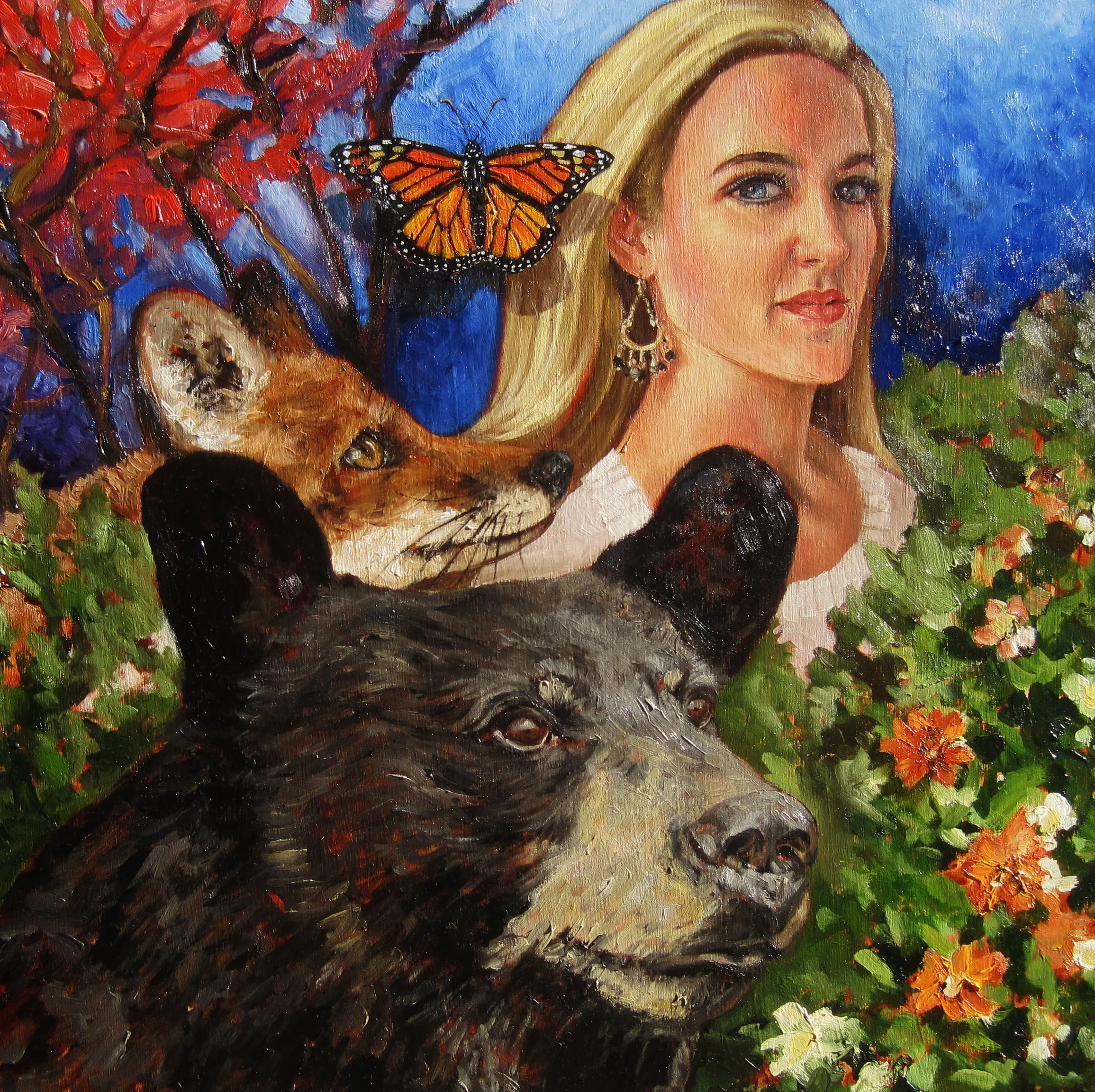 greater than mine, oil on panel, 18" x 18"