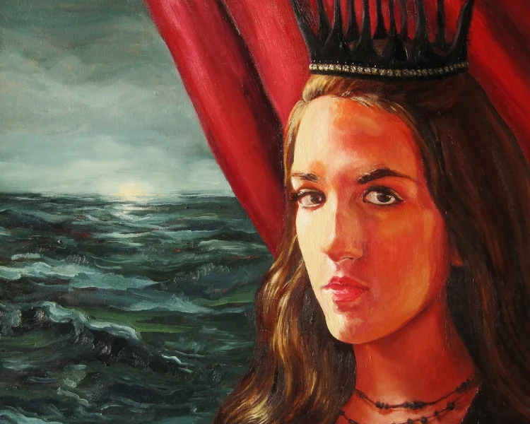 the black crown, oil on canvas, 16"x20"