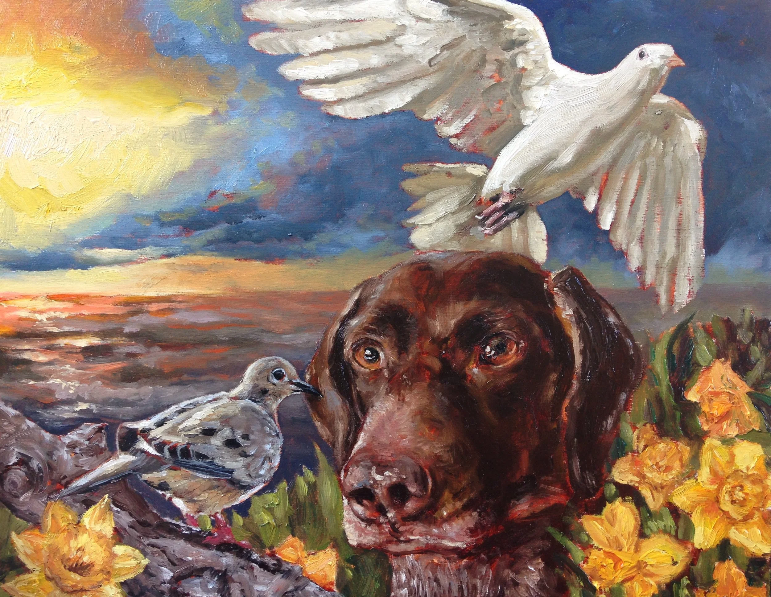 Requiem, oil on panel, 2015