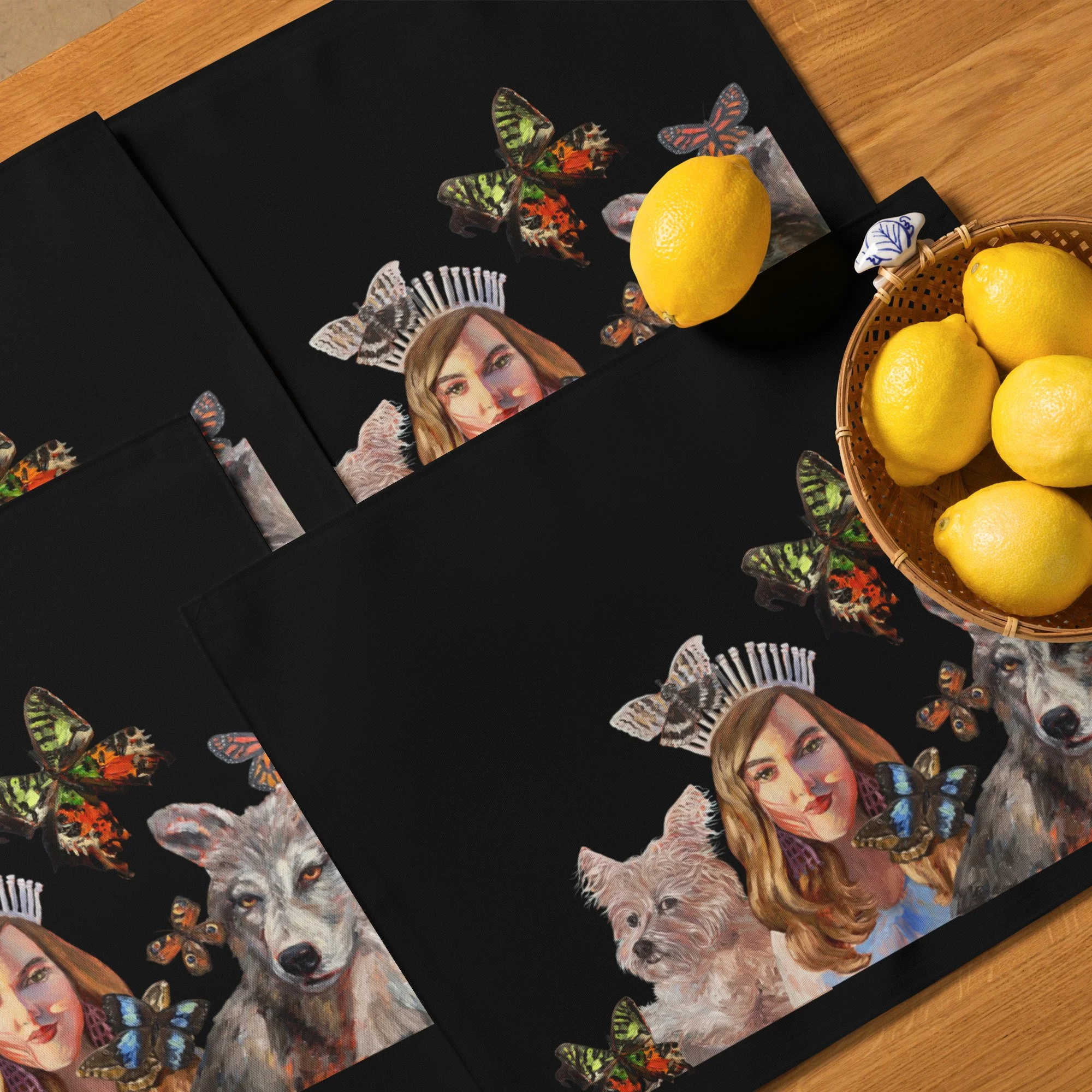 The White Crown Collage Placemat Set