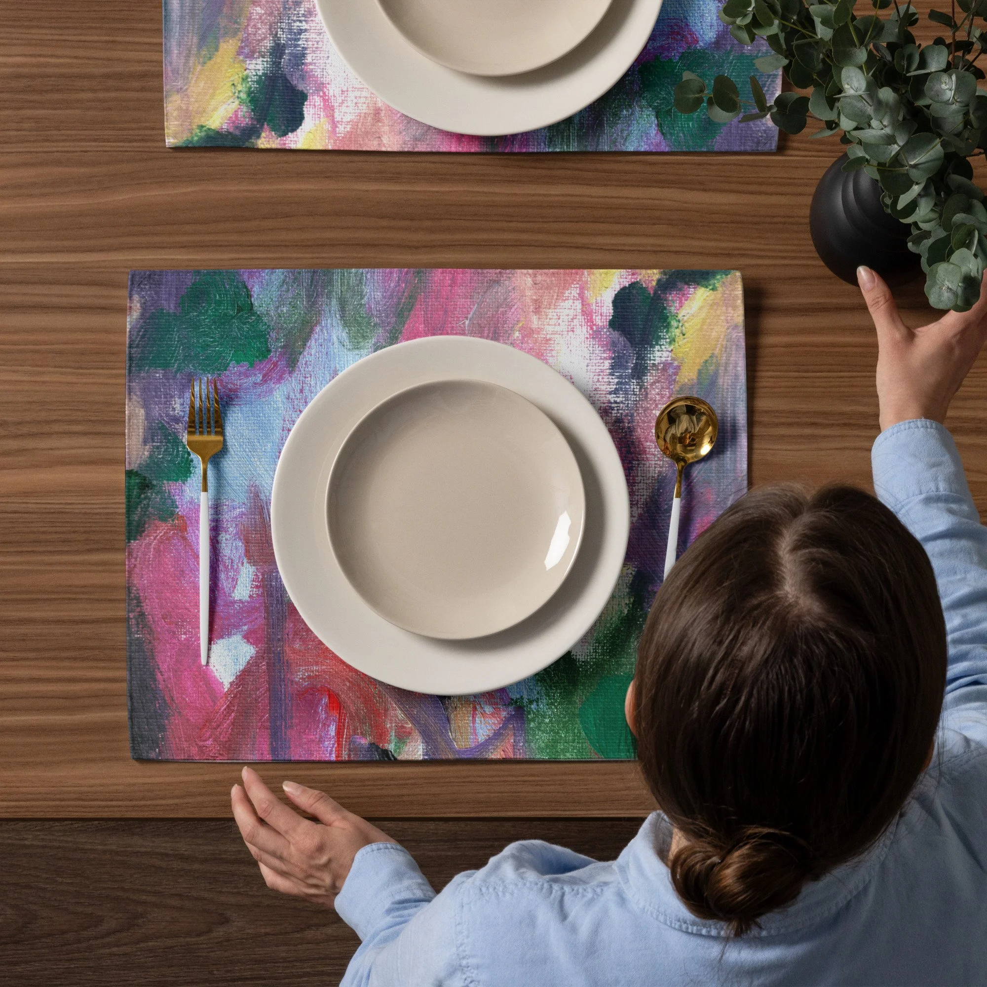 Colorful Abstract Placemat Set
