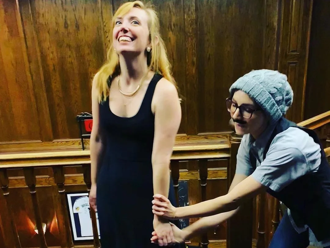 Olivia (Olivia Schlueter-Corey) and Viola (Olivia Cristina Delgado) - Twelfth Night