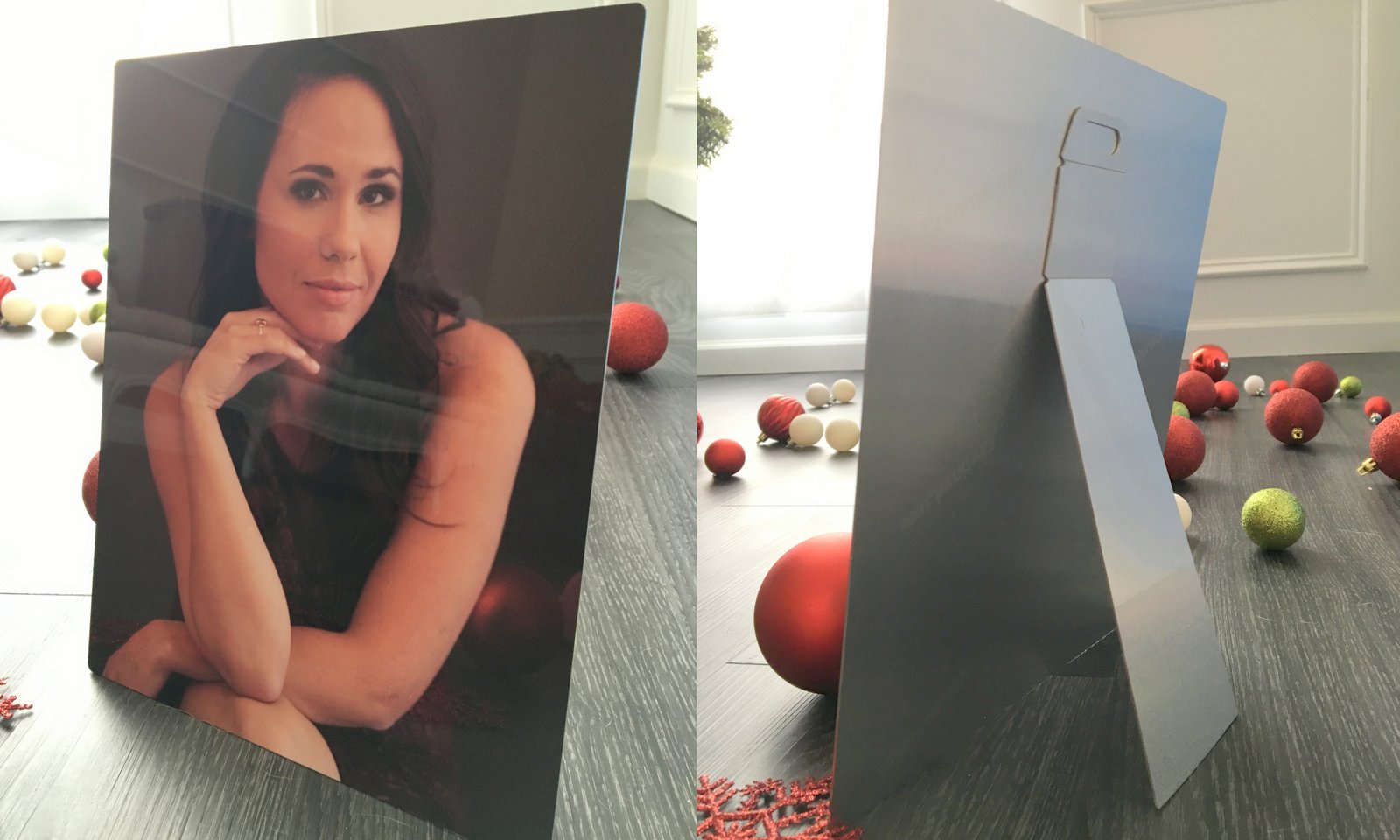 8x10 metal desk print - free with any portrait purchase! note: These metal prints are highly reflective. Any irregularities visible in this portrait of yours truly are merely reflections. 