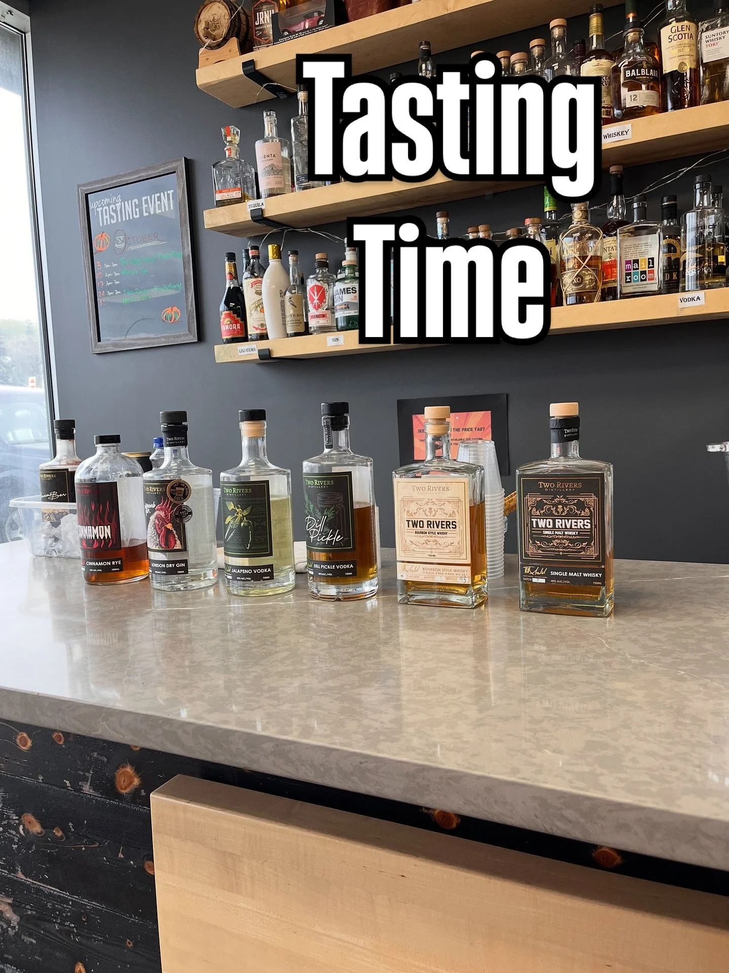 @tworiversdistilling is pouring at Crossroads today. 
3-7pm
See you soon,
Cheers! 
(Receive 10% off all Two Rivers products during tasting hours)