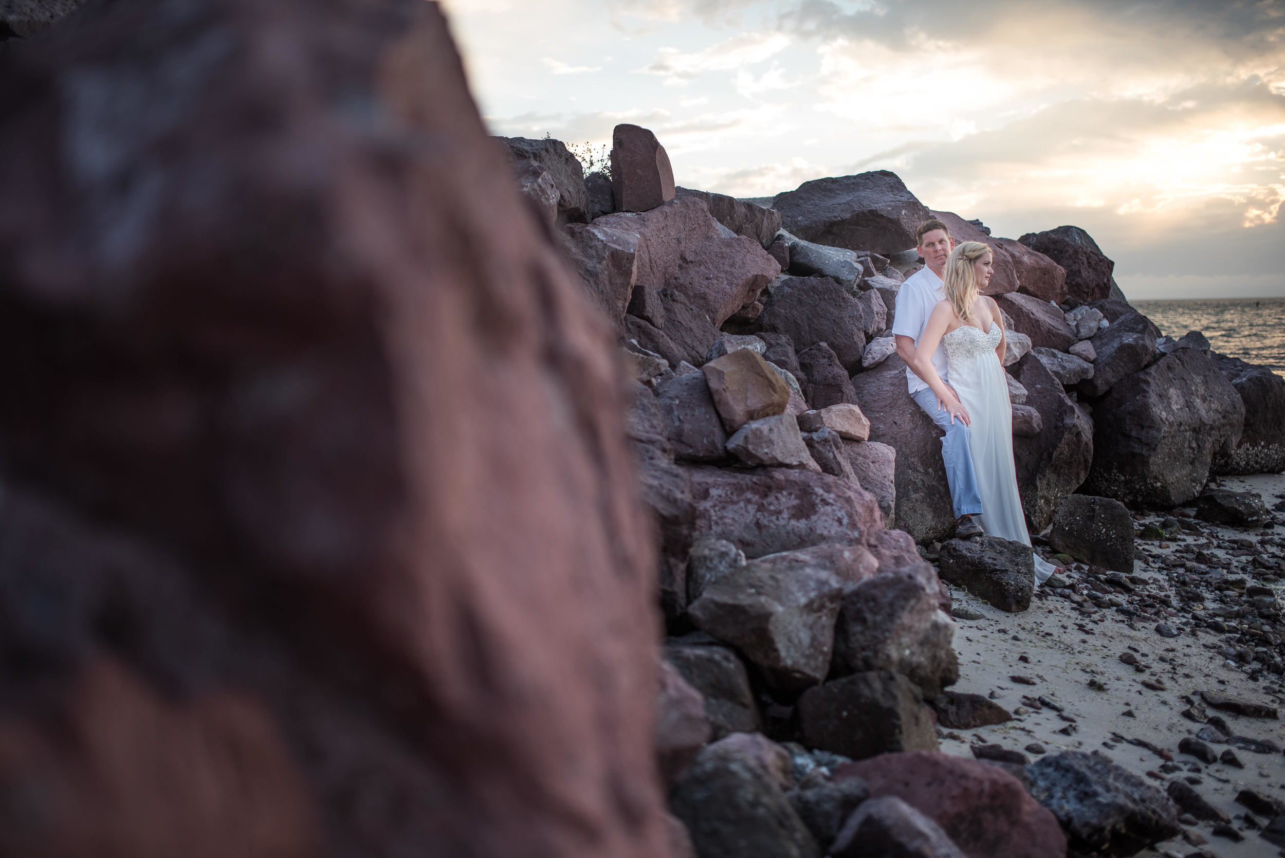 Costa Baja, La Paz wedding. Mike and Diane