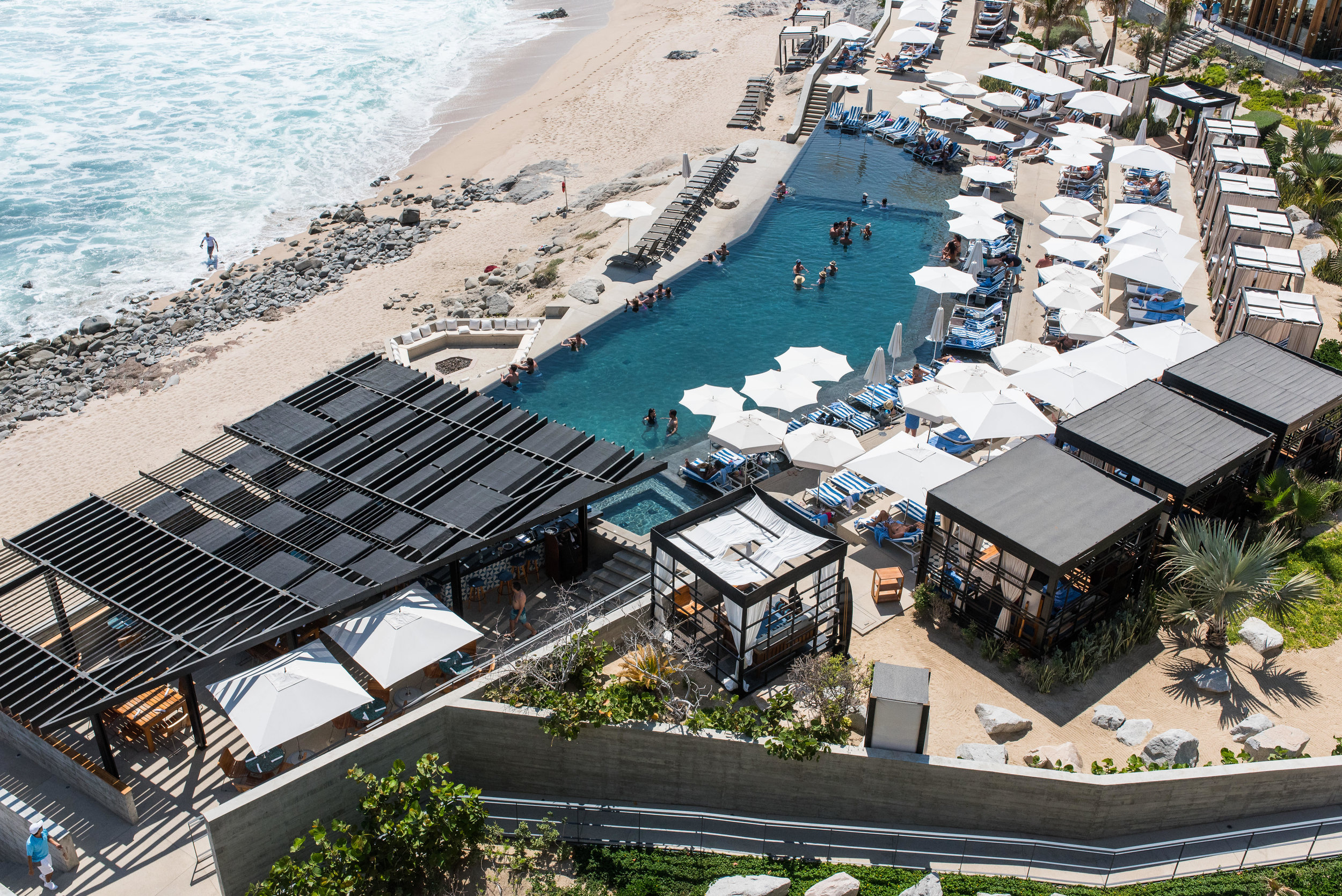 aerial shot of the Cape Los Cabos