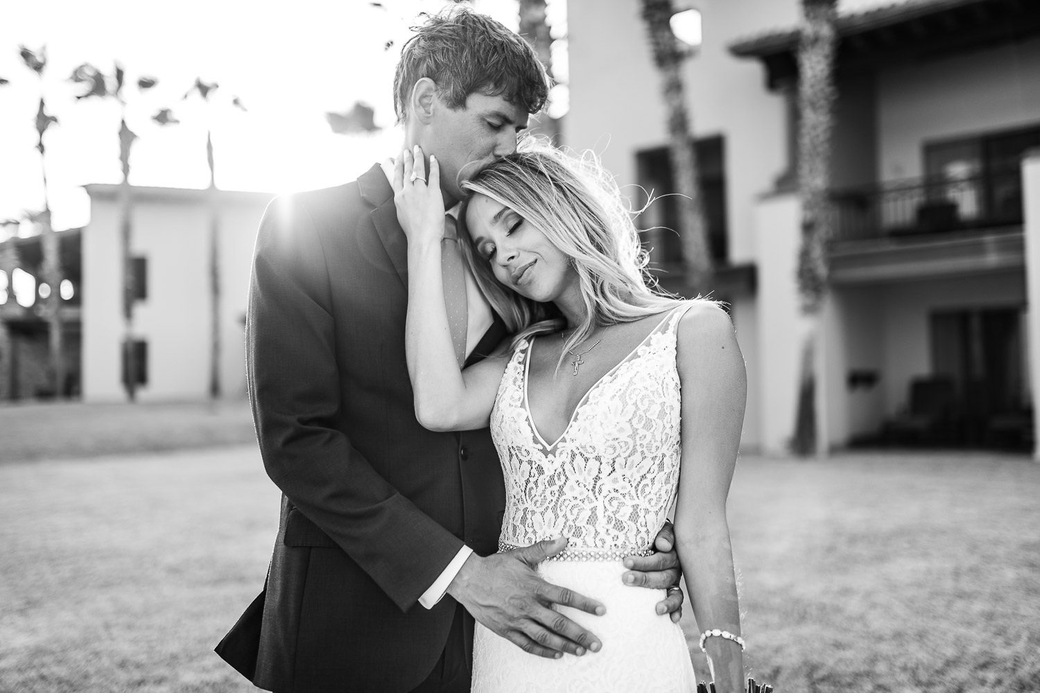  Bride and groom during their photo session with talented GVphotographer. GVphotographer is an amazing Los Cabos destination wedding photographer 