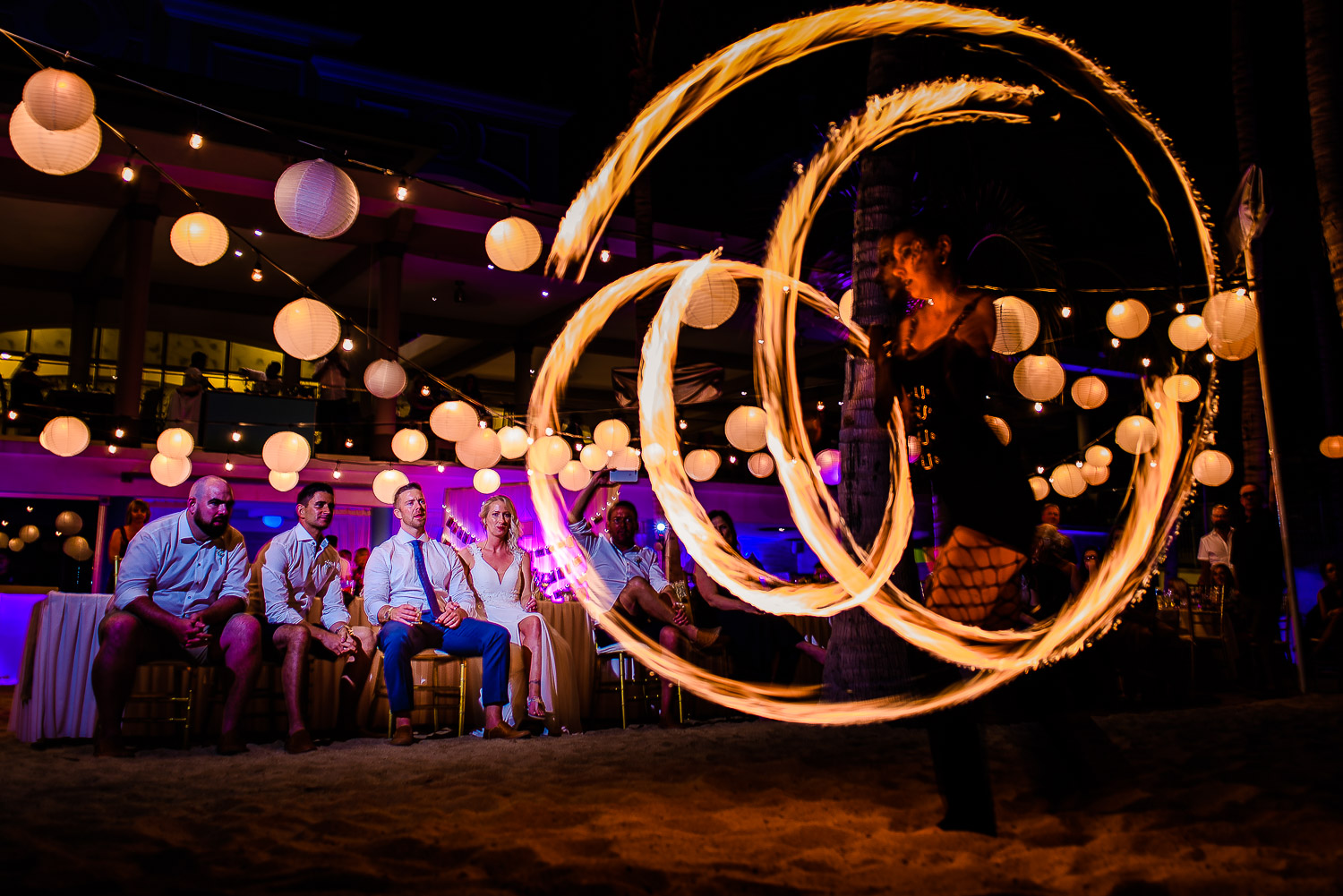 los Cabos fire dancers