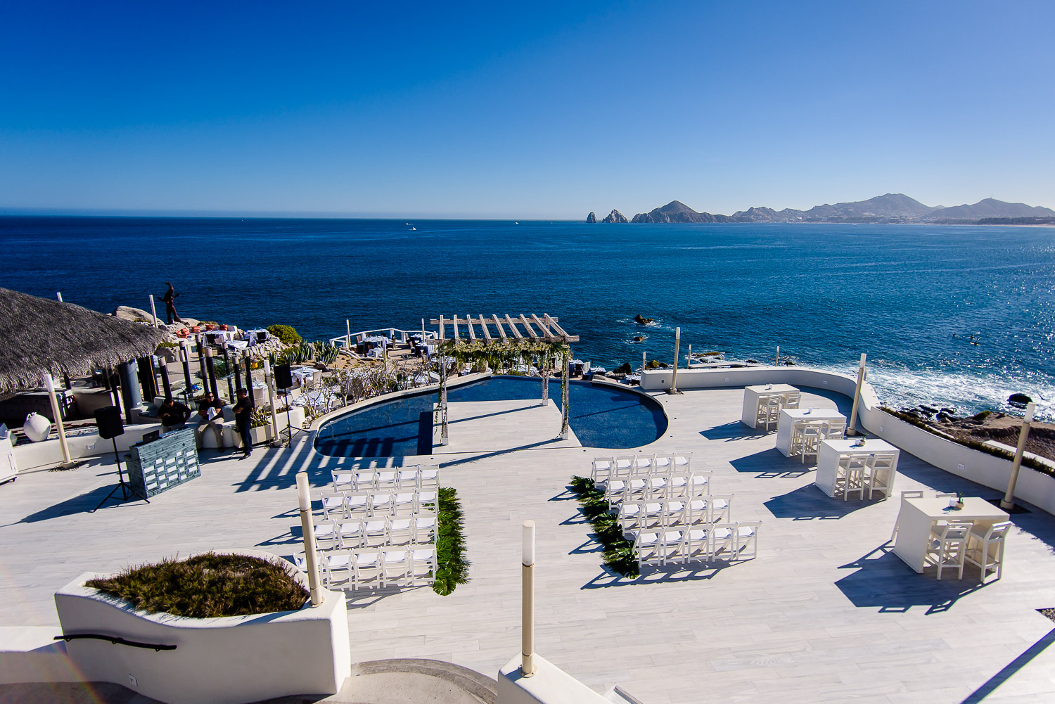  Ocean view of the Arch form the wedding venue Sunset Monalisa 