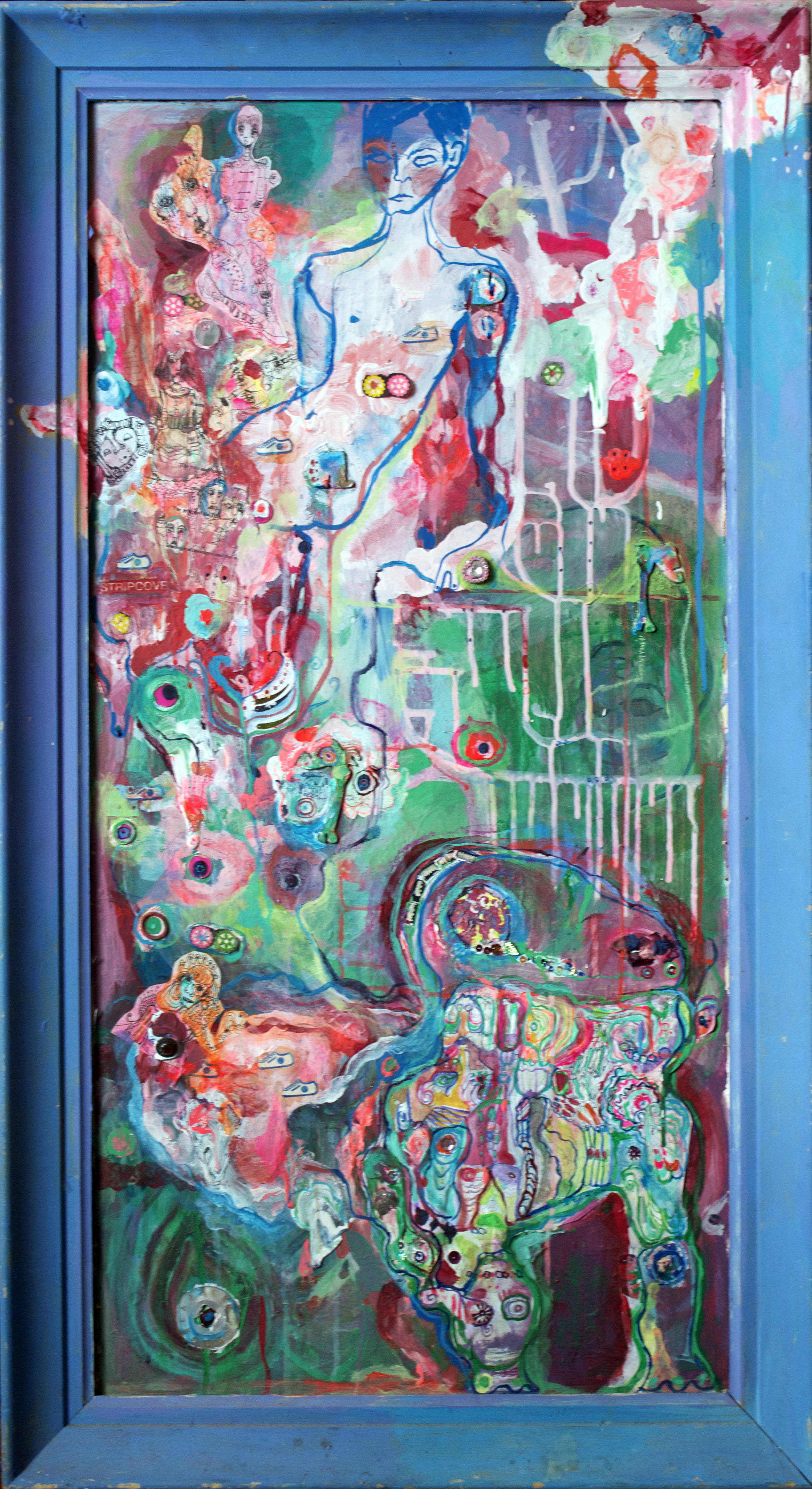 Shannon View, mixed media,43x24", 2004